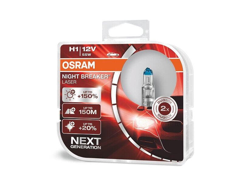 Osram Night Breaker Laser 64150 H1 55W 12V (2-pack)