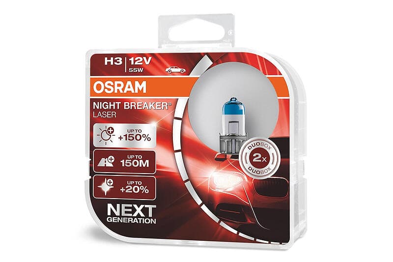 Osram Night Breaker Laser 64151 H3 55W 12V (2-pack)