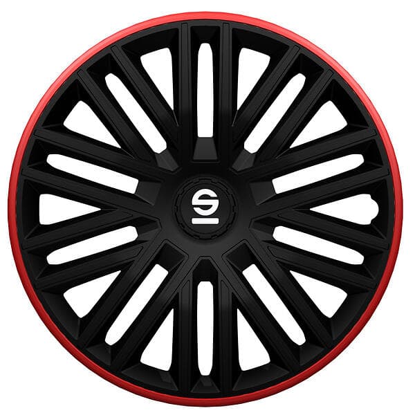 Sparco Bergamo 15" Svart/Röd 4st