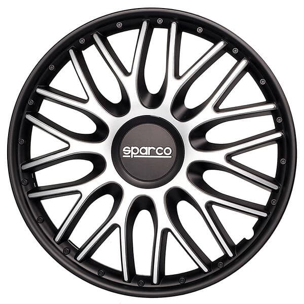 Sparco Roma 15" Silver/Svart 4st