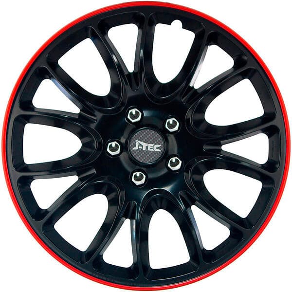 J-Tec Hero GTR 13" Svart/Röd 4st