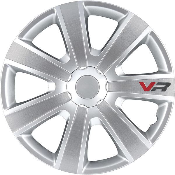 Auto-Style VR 14" Silver/Kol/Logo 4st