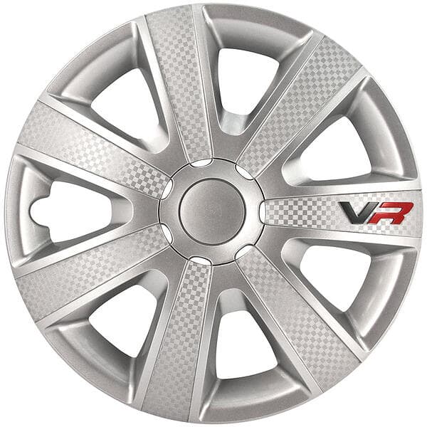 Auto-Style VR 13" Silver/Kol/Logo 4st