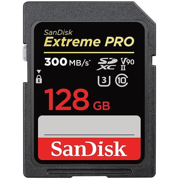 SanDisk Extreme Pro SDXC Class 10 UHS-II U3 V90 300MB/s 128GB