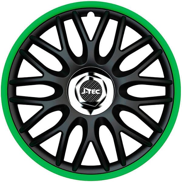 J-Tec Order R 14" Svart/Grön 4st