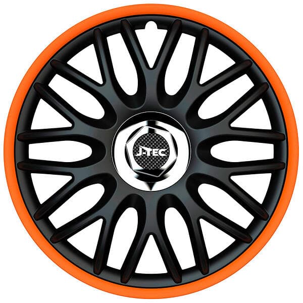J-Tec Order R 16" Svart/Orange 4st