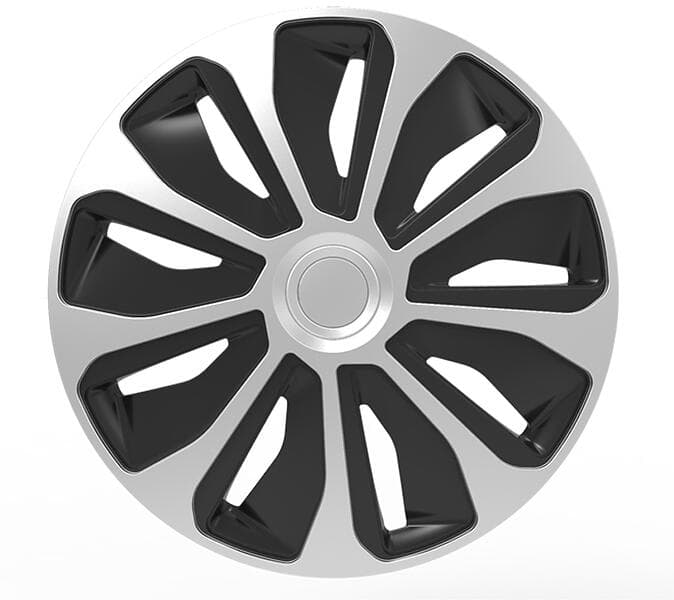 Auto-Style Platin 14" Silver/Svart 4st