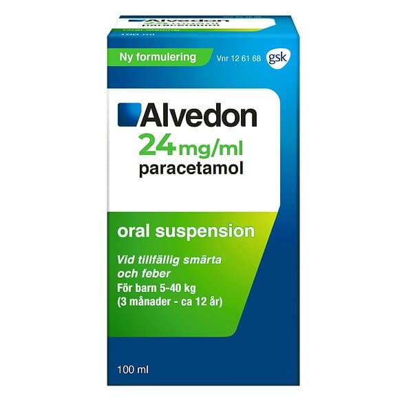 Alvedon Flytande 24mg/ml 100ml