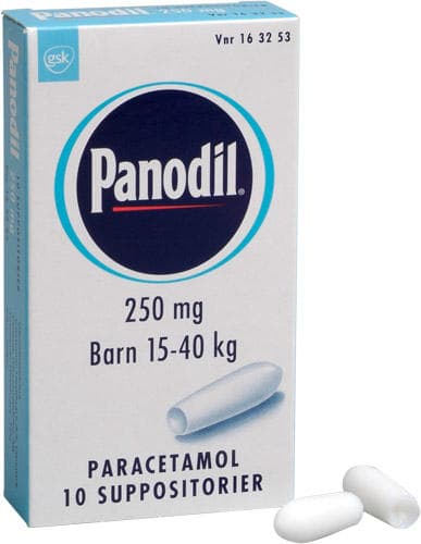 Panodil 250mg 10 Suppositorier
