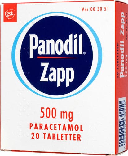 Panodil Zapp 500mg 20 Tabletter