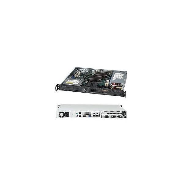 Supermicro SC512F-350B1 350W (Svart/Silver)