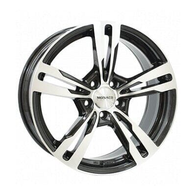 Monaco Formula Gloss Black Polished 7.5x17 5/100 ET37 CB57.1