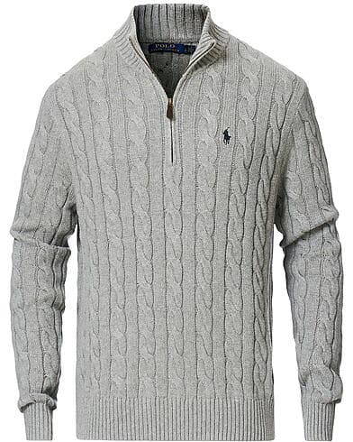 Ralph Lauren Cotton Polo Cable HZ Sweater (Herr)