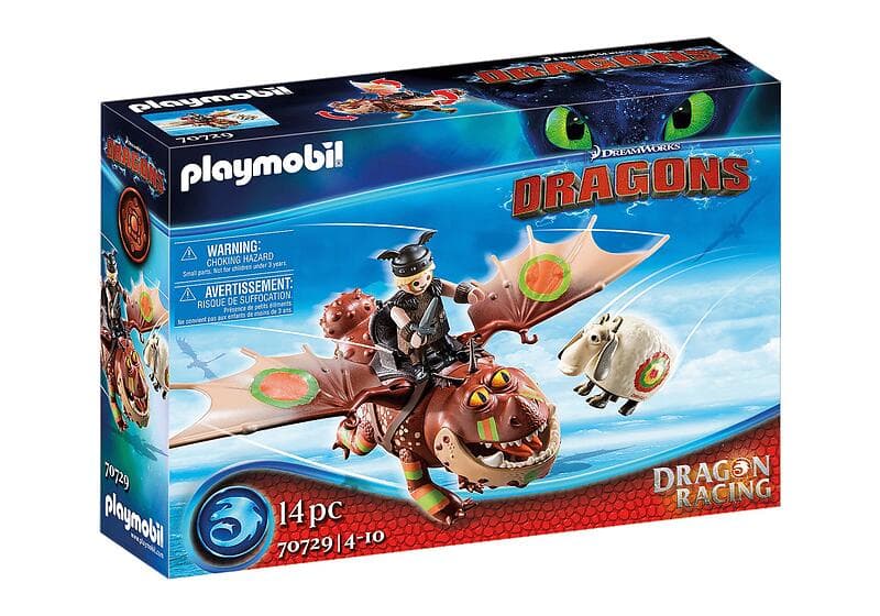 Playmobil Dragons 70729 Dragon Racing Fiskfot och Meatlug