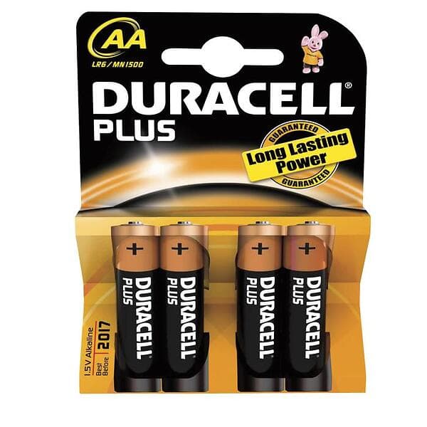 Duracell Plus Power AA-batterier (LR6) 4-pack