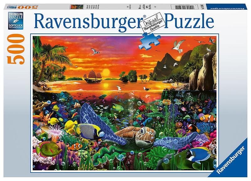 Ravensburger Pussel Turtle In The Reef 500 Bitar