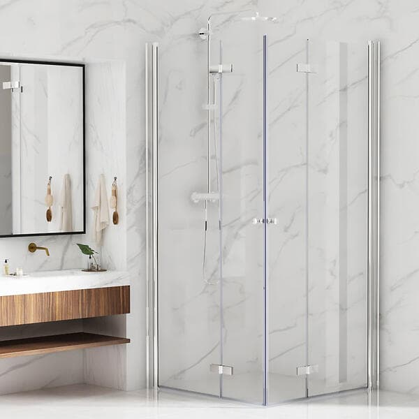 Bathlife Duschhörn Vikbar Rak 90x90
