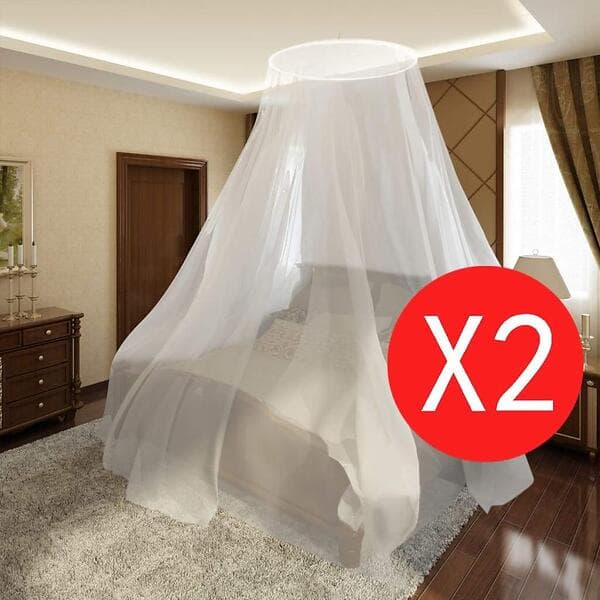 vidaXL Myggnät 56x325x230cm 2-pack