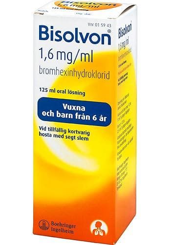 Bisolvon Flytande 1,6mg/ml 125ml Flaska
