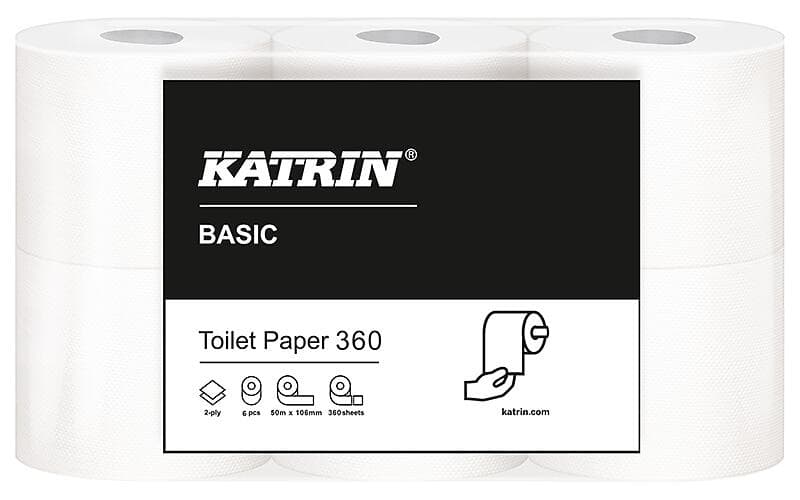 Katrin Basic Toilet 360 2-Ply 6-pack