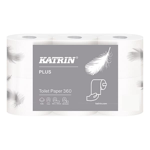 Katrin Plus Toilet 360 Low Pallet 2-Ply 6-pack