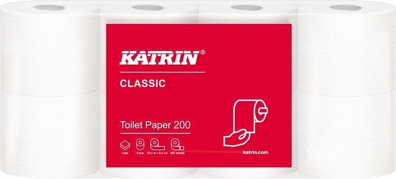 Katrin Classic Toilet 200 2-Ply 64-pack