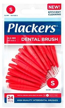 Plackers  Dental Brush 0,5mm S 24-pack (Mellanrumsborste)