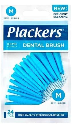 Plackers  Dental Brush 0,6mm M 24-pack (Mellanrumsborste)