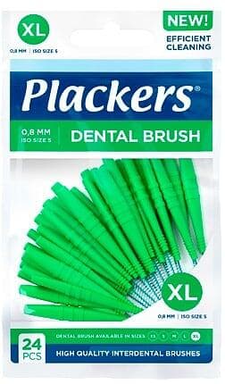 Plackers  Dental Brush 0,8mm XL 24-pack (Mellanrumsborste)