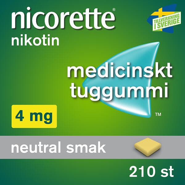 Nicorette Medicinskt Tuggummi 4mg 210st