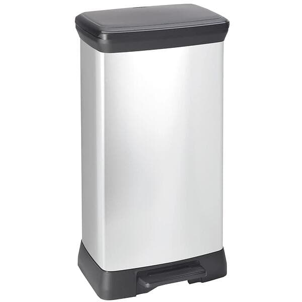 Curver Deco Rectangular Pedal Bin 50L