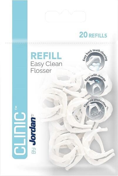 Jordan Clean Clinic Easy Clean Flosser Refill 20-pack (Tandtrådsbyglar)