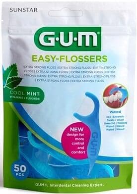 GUM  Easy-Flossers 50-pack (Tandtrådsbyglar)