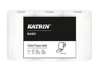 Katrin Basic Toilet 640 Low Pallet 1-Ply 42-pack