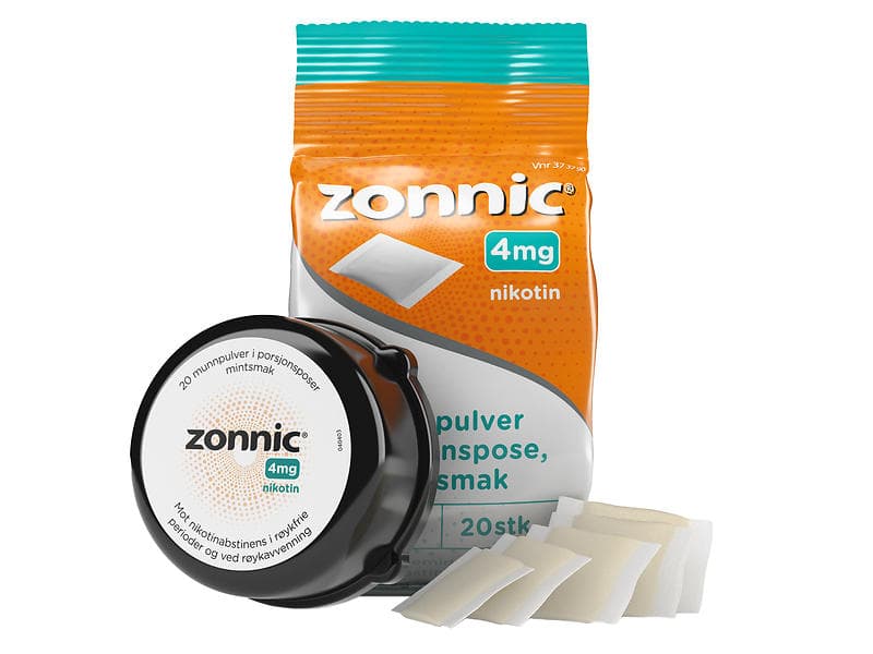 Zonnic Munhålepulver Portionspåsar 4mg 20st