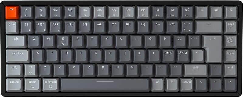 Keychron K2v2 Wireless RGB Gateron Hot-Swappable Brown (Nordisk)