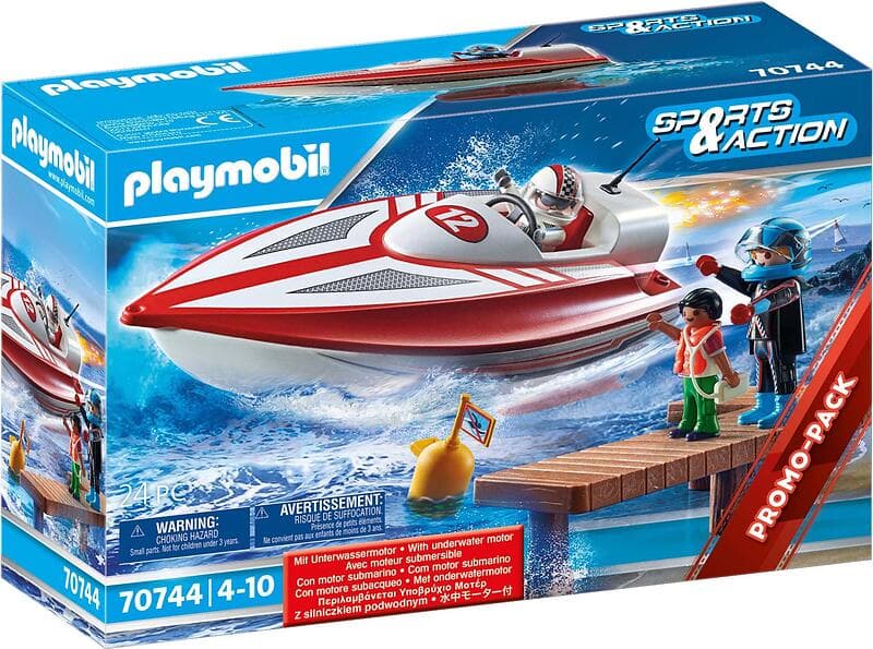 Playmobil Sport & Action 70744 Racerbåt Med Undervattensmotor