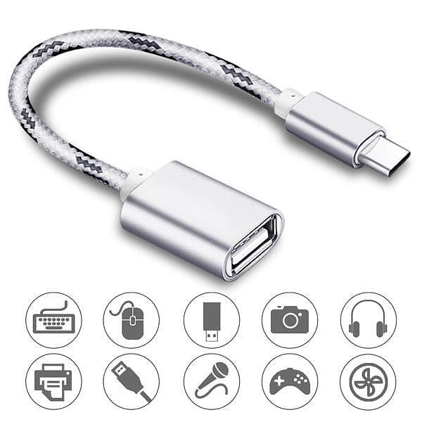 NÖRDIC USB C - USB A 3.0 M-F Adapter 0,3m