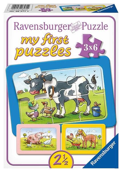 Ravensburger Pussel My First Puzzel City Vehicle 3x6 Bitar