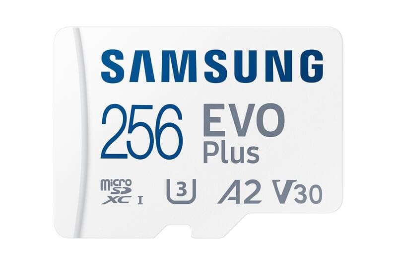 Samsung Evo Plus microSDXC MC256KA Class 10 UHS-I U3 V30 A2 256GB