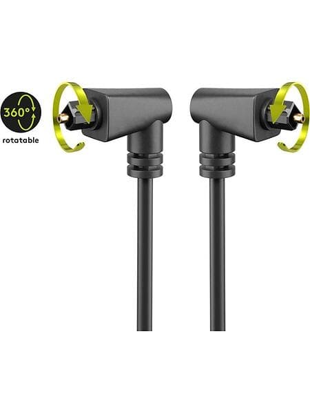 Goobay Toslink - Toslink (2x angled) 1m