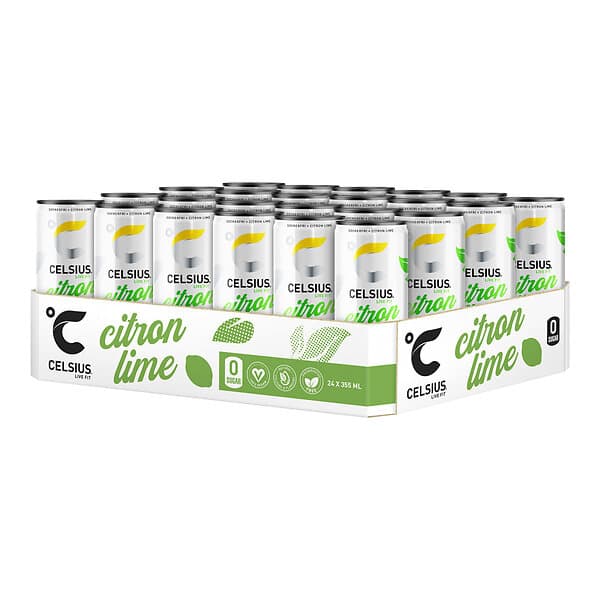 Celsius Citron Lime Burk 355ml 24-pack