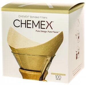 Chemex Bonded Squares Natural FSU-100 Kaffefilter 100st