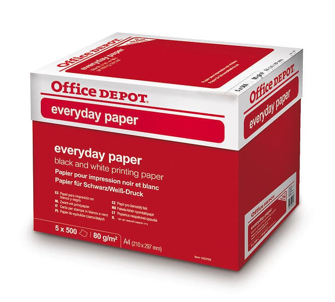 Office Depot Everyday Paper A4 80g 2500 st