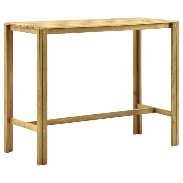 vidaXL Bar Table 140x60x110 cm Impregnated Pinewood