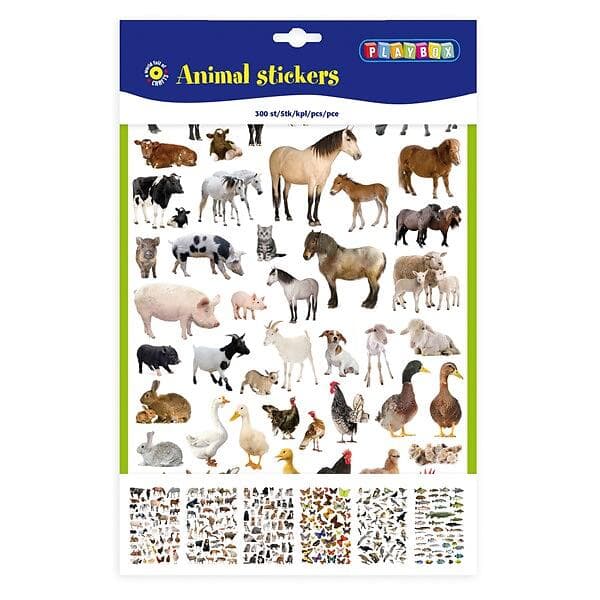 Playbox Animal Stickers 300st