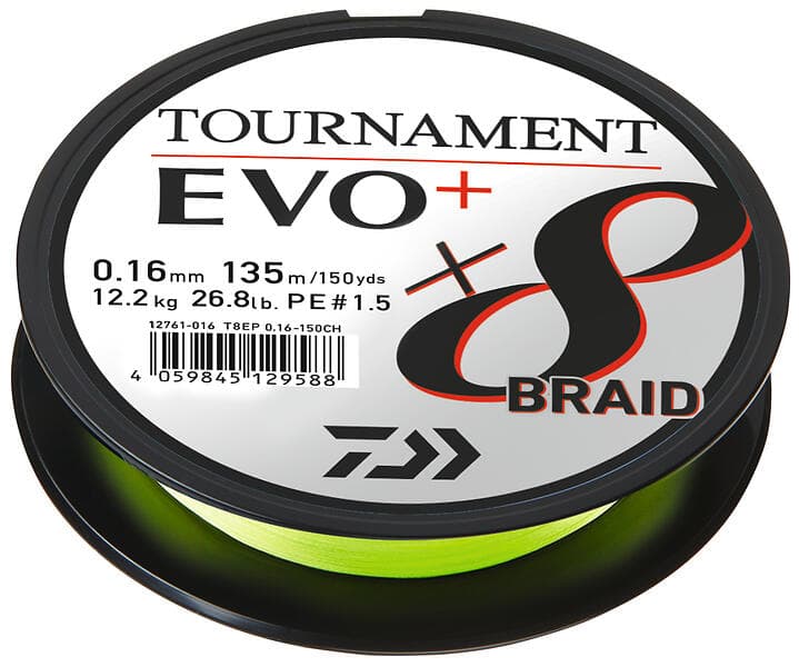 Daiwa Tournament Evo+ 8 Braid 0.18mm 135m