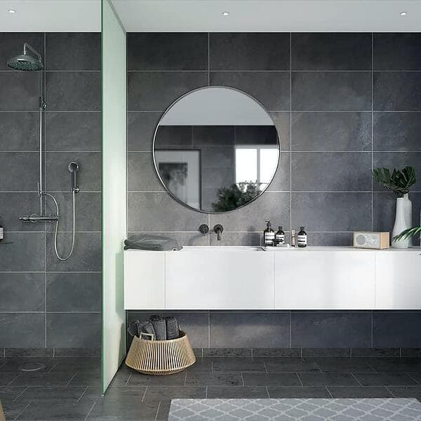 Fibo Våtrumsskiva Casablanca Negro Grande 62x240cm