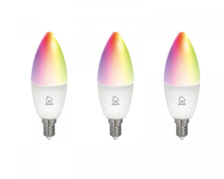 Deltaco SH-LE14RGB 3-pack (Dimbar)
