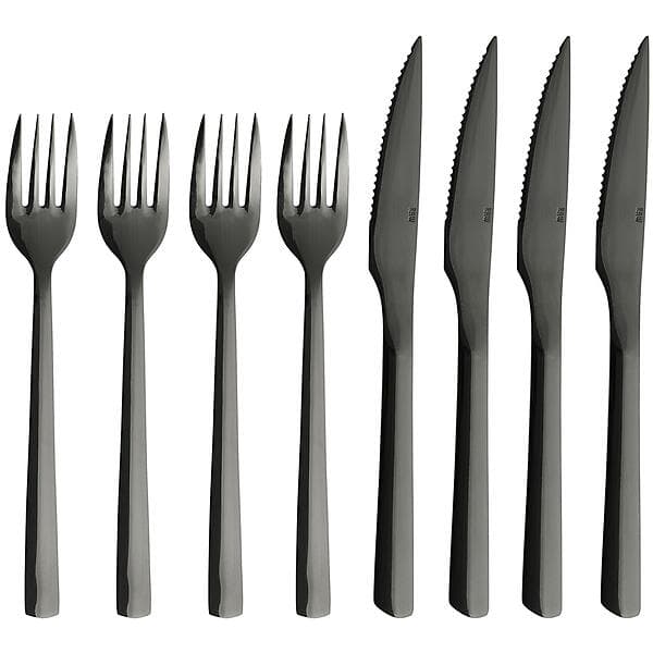 Aida RAW Black Bestickset 8 Delar
